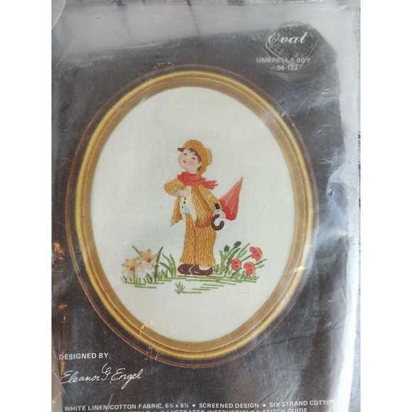 charmin cross stitch flower girl 04-122 umbrella boy 04-123 - Picture 3 of 5